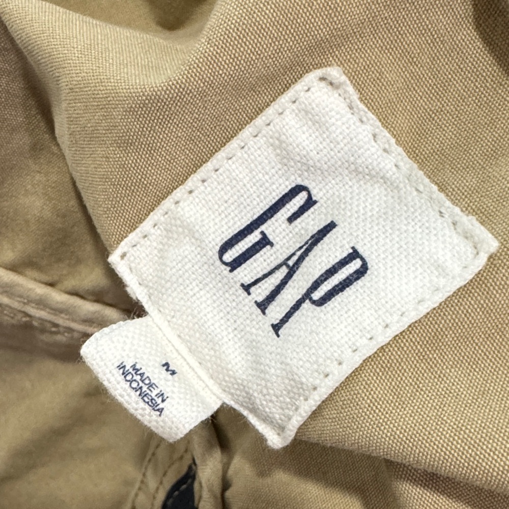 GAP Barn Jacket Tan with Drawstring Waist and Pockets SZ M Fall - Picture 9 of 10